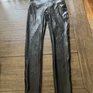 Black Faux Leather Leggings